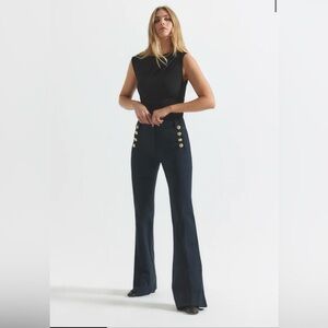 Derek lam 10 Crosby Robertson flare trousers navy blue size 12 great condition